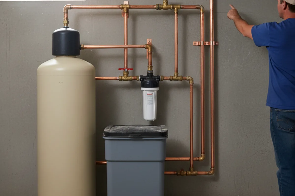 Whole-house water treatment system installed in Sherrill